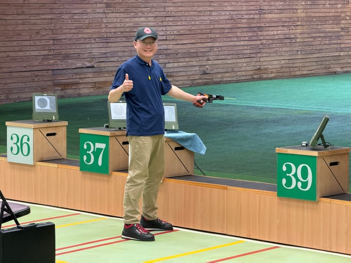 WIPL shooters from BC shines in global events! Tony Zhang and Patrick Ruopeng Zhang participated in 2025 World Masters Games in 10m and 25m Pistol events!